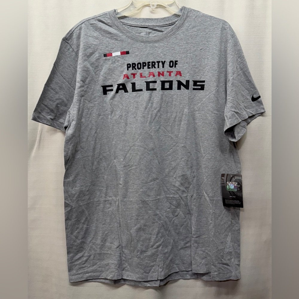 Atlanta Falcons The Nike Tee Grey Short Sleeve Pullover Unisex Tshirt Sz XL